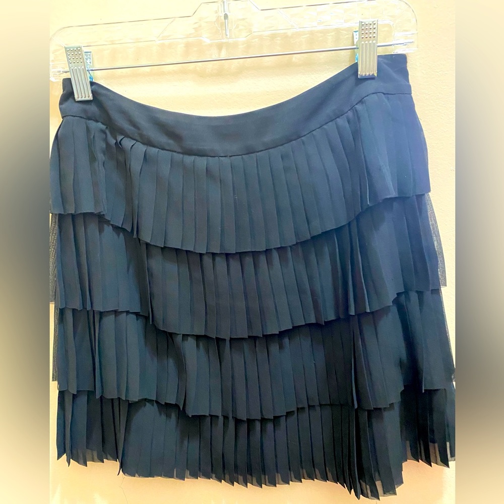 Ted Baker black pleated mini skirt, size 1 (equivalent to a U.S. 4)